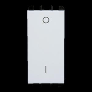 Interruttore bipolare 2p 16a 1 modulo bianco  10162.b