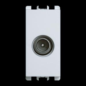 Presa tv-sat diretta iec 169-2 1 modulo bianco  10401.b