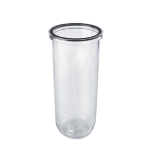 Bicchiere trasparente senior 3p sx sanic ts da 10 in pet con o-ring  ls7120711