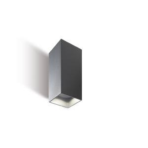 Applique led parete alluminio grafite ip54 12w  tower 99148 16