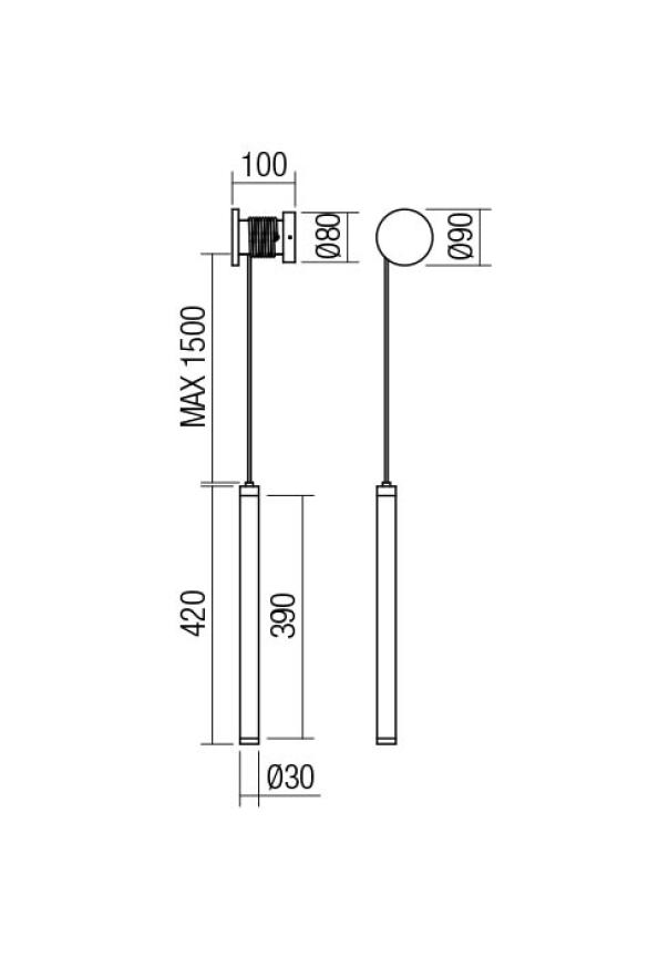 Lampada applique LED di design Swing Redo 3302