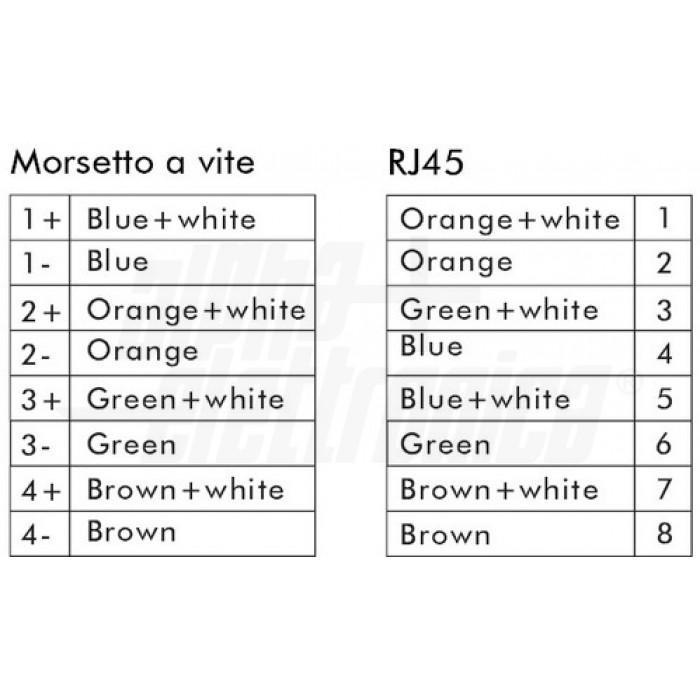 Adattatore da spina RJ45 8P8C a morsetto Alpha Elettronica 94-929