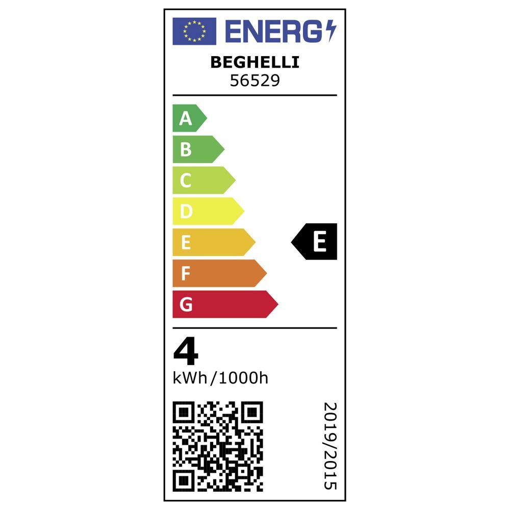 Lampada LED tuttovetro opale oliva 4W E14 3000K Beghelli 56529