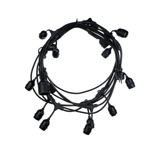 Filo catena luci nero 10 metri 220-240v fiesta led  fstan-2202700