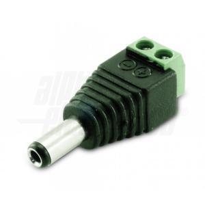Adattatore da spina dc diametro 5,5 2,5mm a morsetto  28-06