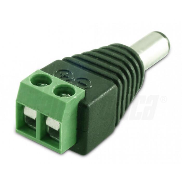 Adattatore da spina DC diametro 5,5 2,5mm a morsetto Alpha Elettronica 28-06