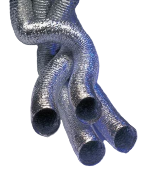 Tubazione flessibile A-71 alluminio poliestere diametro 152mm lunghezza 10m Systemair 80803
