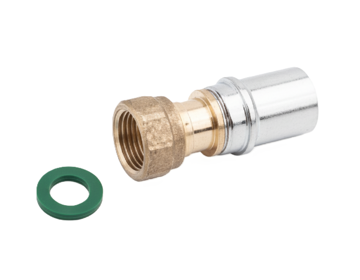 Raccordo diritto femmina con dado 16x12 mm BAMPI per sistemi idrici PEX/AL/PEX BALPEX