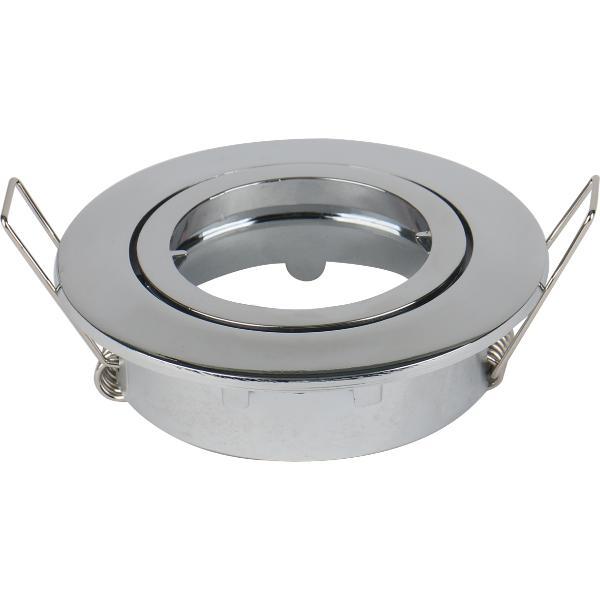 porta lampada orientabile rotondo cromato incasso soffitto IOLUME 83 mm