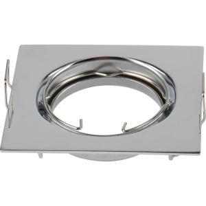 Porta lampada orientabile quadrato cromato  ioportlampqcr