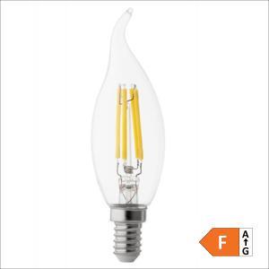 Lampada led colpo di vento e14 4,5 w 4000 k trasparente vetro angolo 360 gradi  io190402