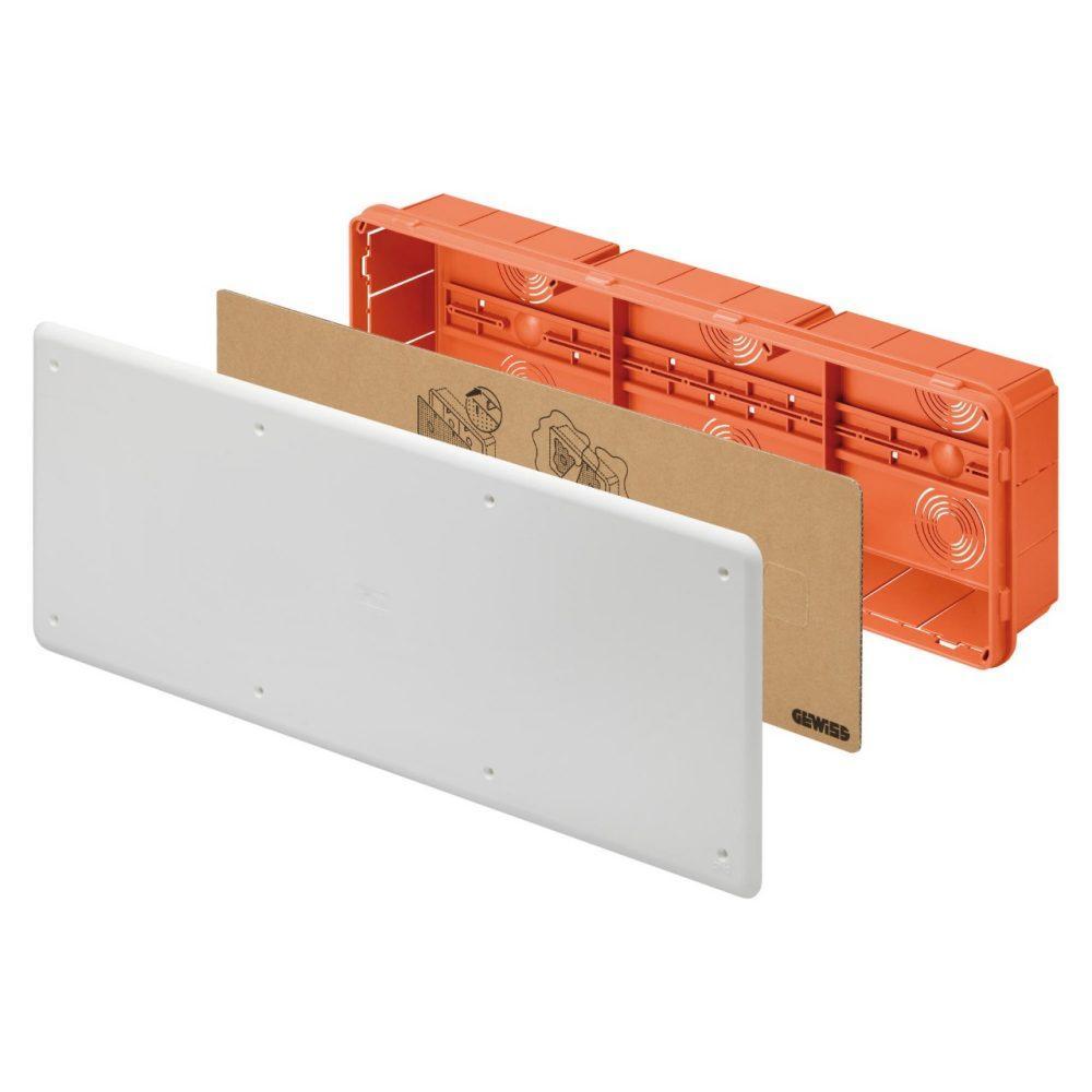 Cassetta di derivazione con guida DIN 480x160x75mm Gewiss GW48009
