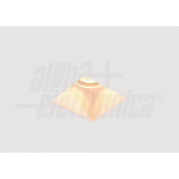Base di supporto GU10 in gesso da incasso per lampade LED 120x120mm Alpha Elettronica 23-9-104