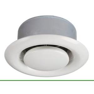 Valvola di ventilazione 125-sw in acciaio con collarino ral9003  189784