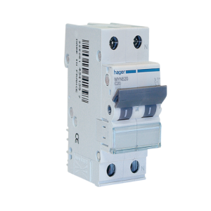 Interruttore magnetotermico per impianti residenziali norma iec 60898-1 1p+n 20a curva c 4,5ka  myn520