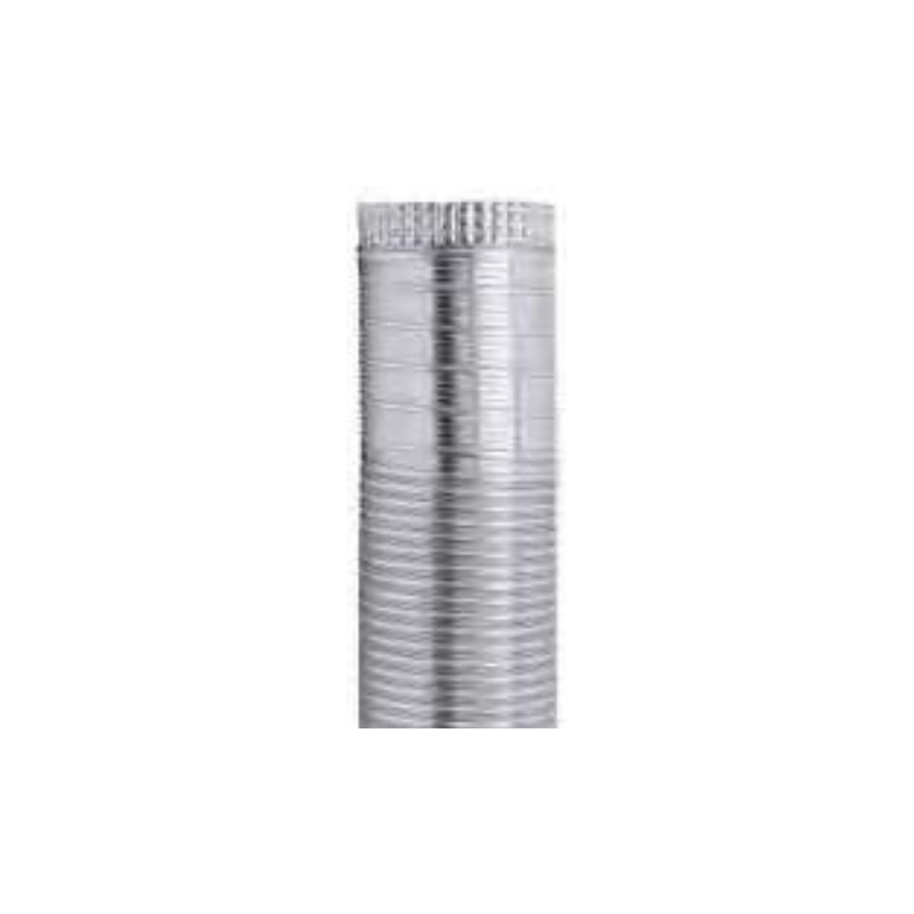 Tubo flessibile in alluminio naturale DNu202f150 lunghezza estensibile da 0,85u202fM a 3u202fM Emiflex u202f0000150