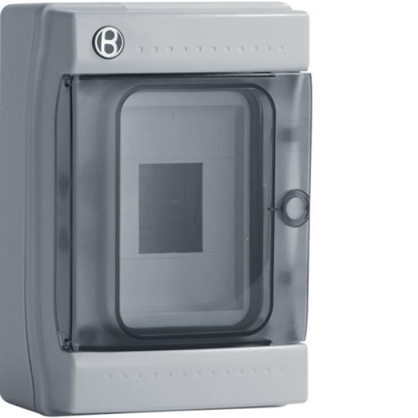 Centralino IP65 8 moduli portella fumu00e8 linea Pablo GRIGIO Bocchiotti B06521