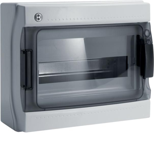 Centralino IP65 12 moduli portella fumu00e8 linea Pablo GRIGIO Bocchiotti B06523