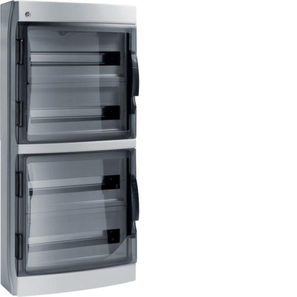 Centralino IP65 72 moduli portella fumu00e8 linea Pablo GRIGIO IP65 72 GRI Bocchiotti B06528