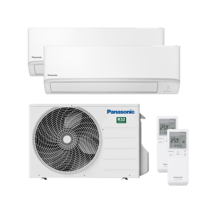 Condizionatore  serie tz 12000+12000 btu dual split cu-2z50cbe + cs-tz35ckew + cs-tz35ckew