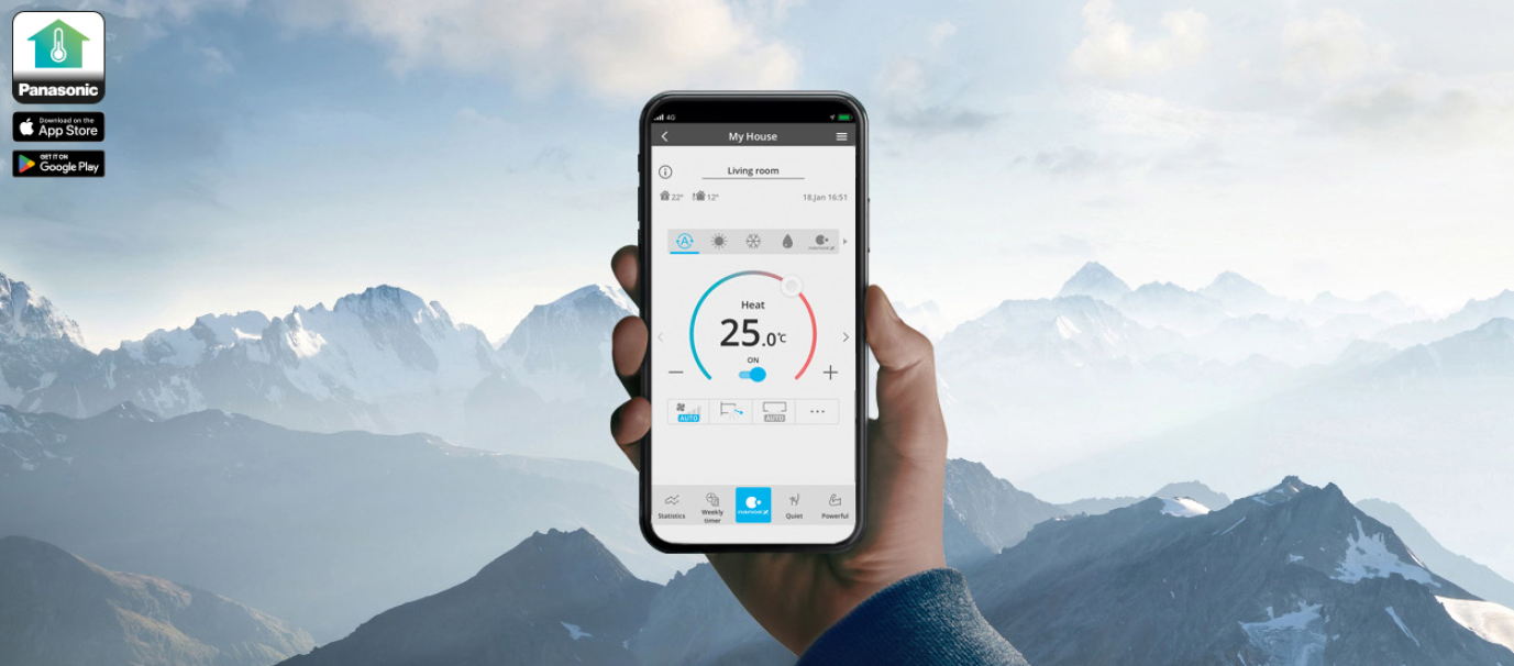 Kit condizionatore 9000 BTU monosplit serie BZ Panasonic BZ CS-BZ25ZKE + CU-BZ25ZKE