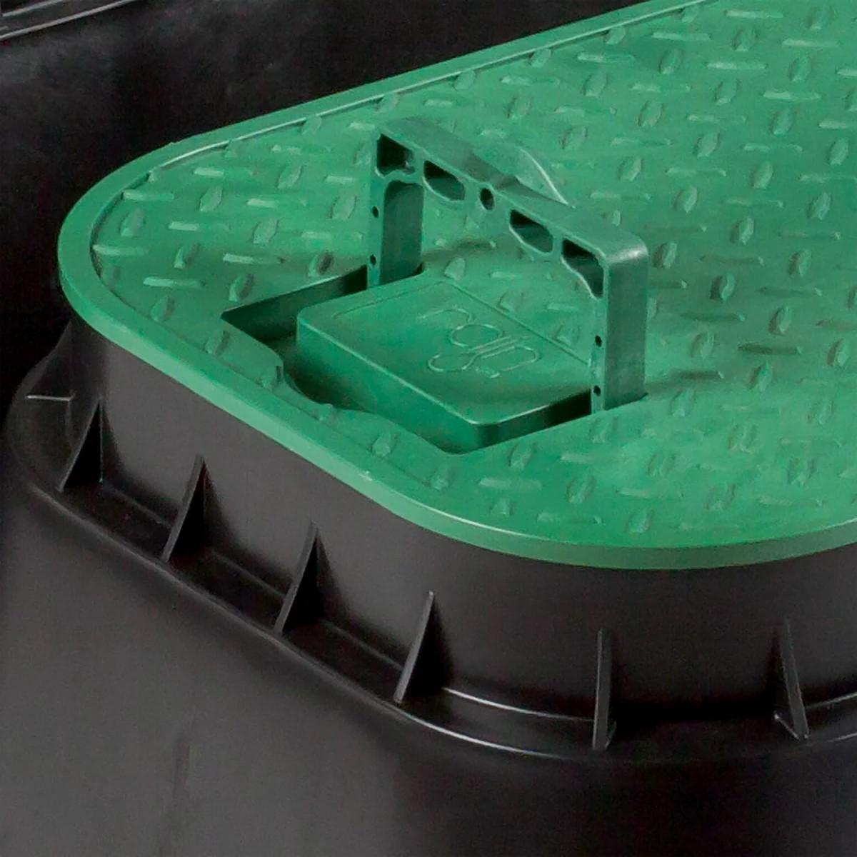 Pozzetto rettangolare EZ-OPEN PZCM 111 verde/nero Rain 210.3001111