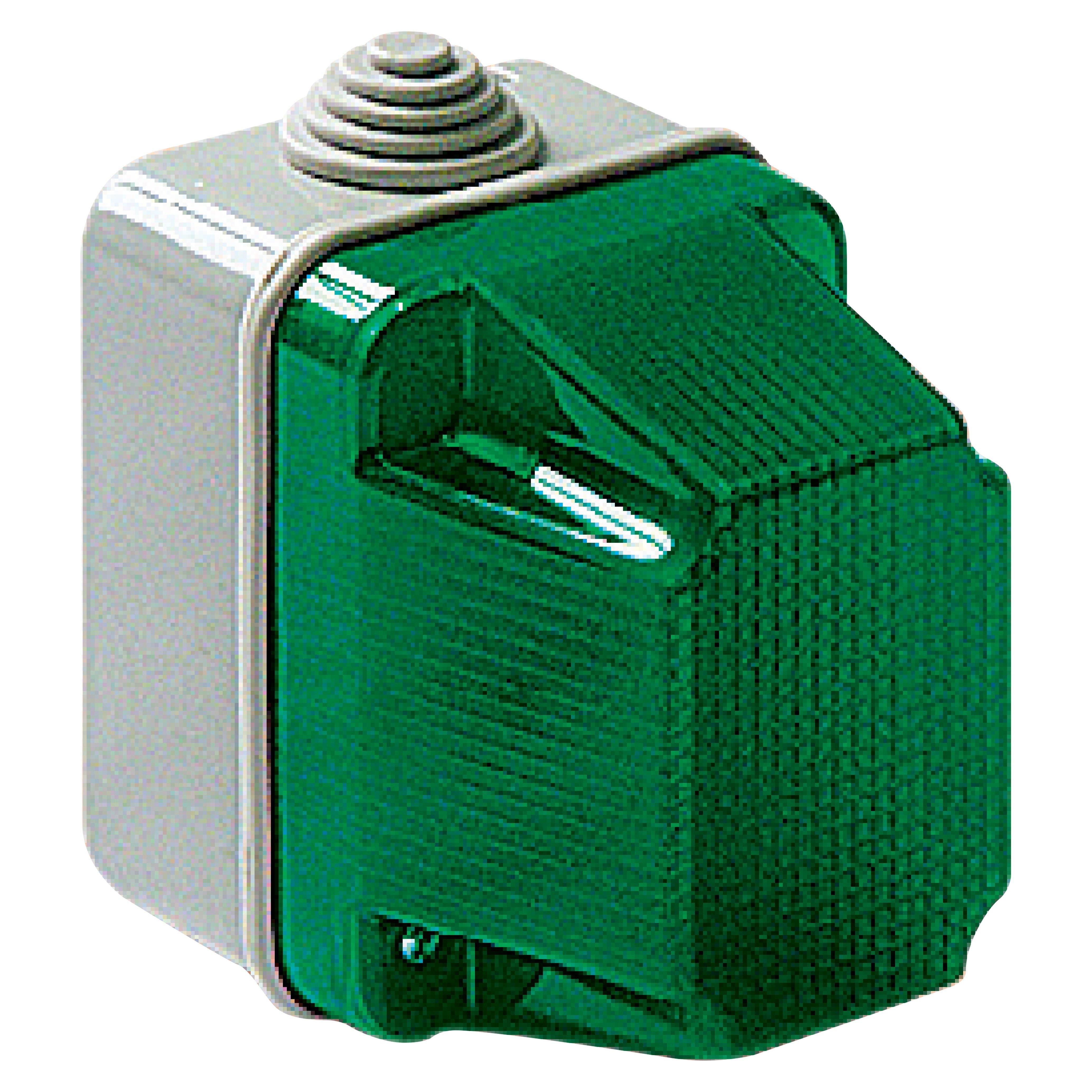Spia verde parete IP55 Elettrocanali EC320V
