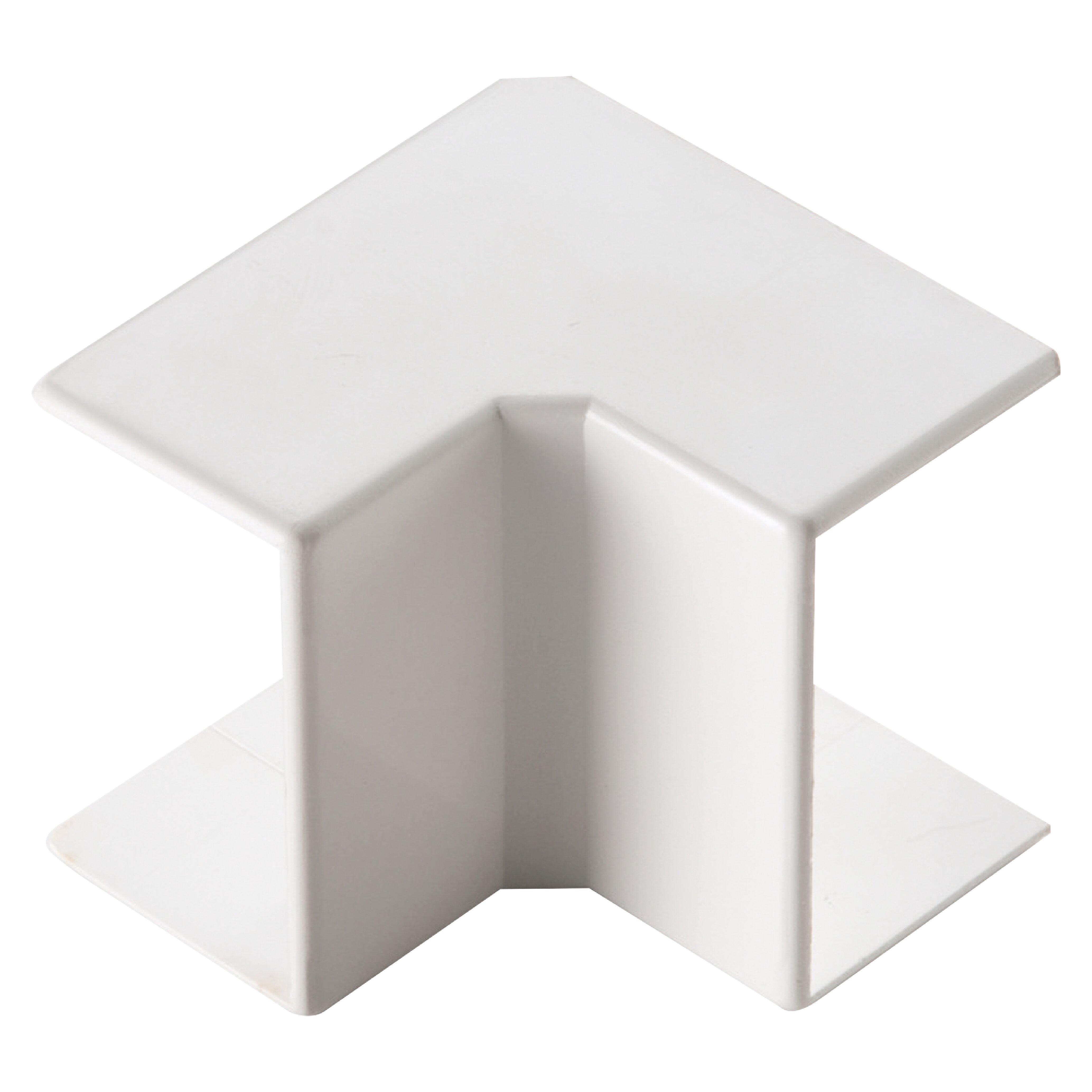 Curva interna 30x10 mm Elettrocanali per minicanali da parete, bianca