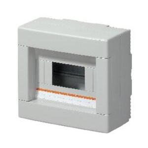 Centralino da parete 8 moduli senza portella pvc grigio ip40  ec61008