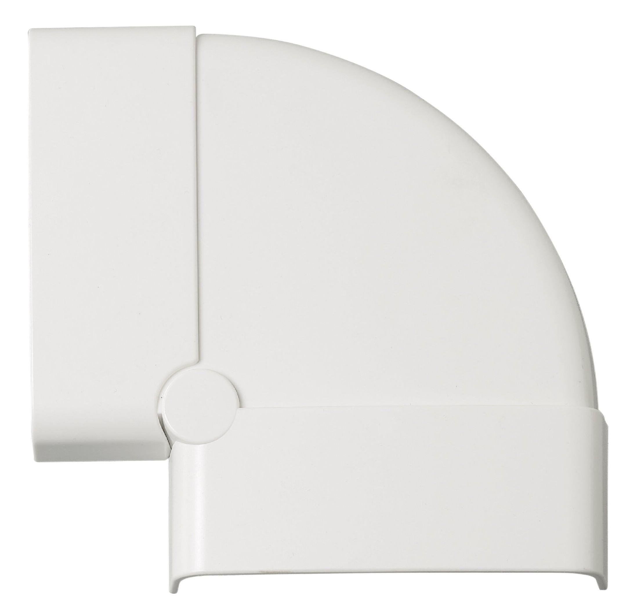 Elettrocanali EC20005 u2013 Angolo piano variabile u2013 per canalina battiscopa u2013 bianco IP40