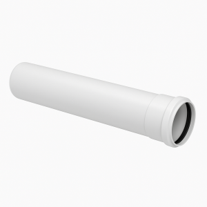 Tubo scarico fumi pp ø60 l1000mm m/f guarnizione epdm  pab pabed 01 d60