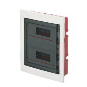 Centralino incasso 24 moduli ip40 bianco portello trasparente  ec63024b