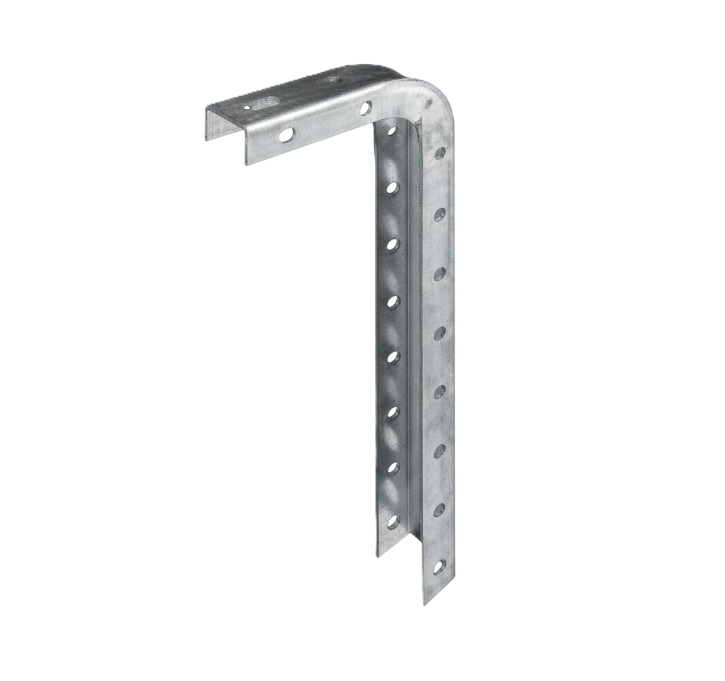 Supporto a soffitto in acciaio zincato Sati Italia per passerelle portacavi 445 mm