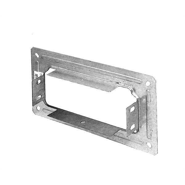 flangia di raccordo in acciaio zincato per canaline 100x80 sati italia vista prospettica