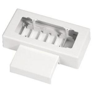 Scatola porta apparecchi interasse 100 mm 6/7 moduli bianco pvc ip40  ec20016