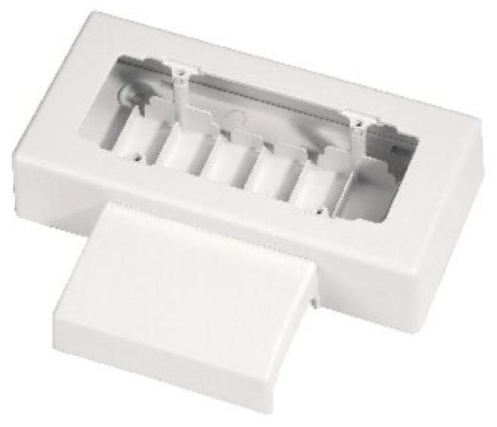 Elettrocanali EC20016 u2013 Scatola porta apparecchi 100u202fmm u2013 6/7 moduli u2013 bianca