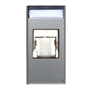 Presa rj45 cat6 utp allumia s44 grigio tech 1 modulo  443029c6