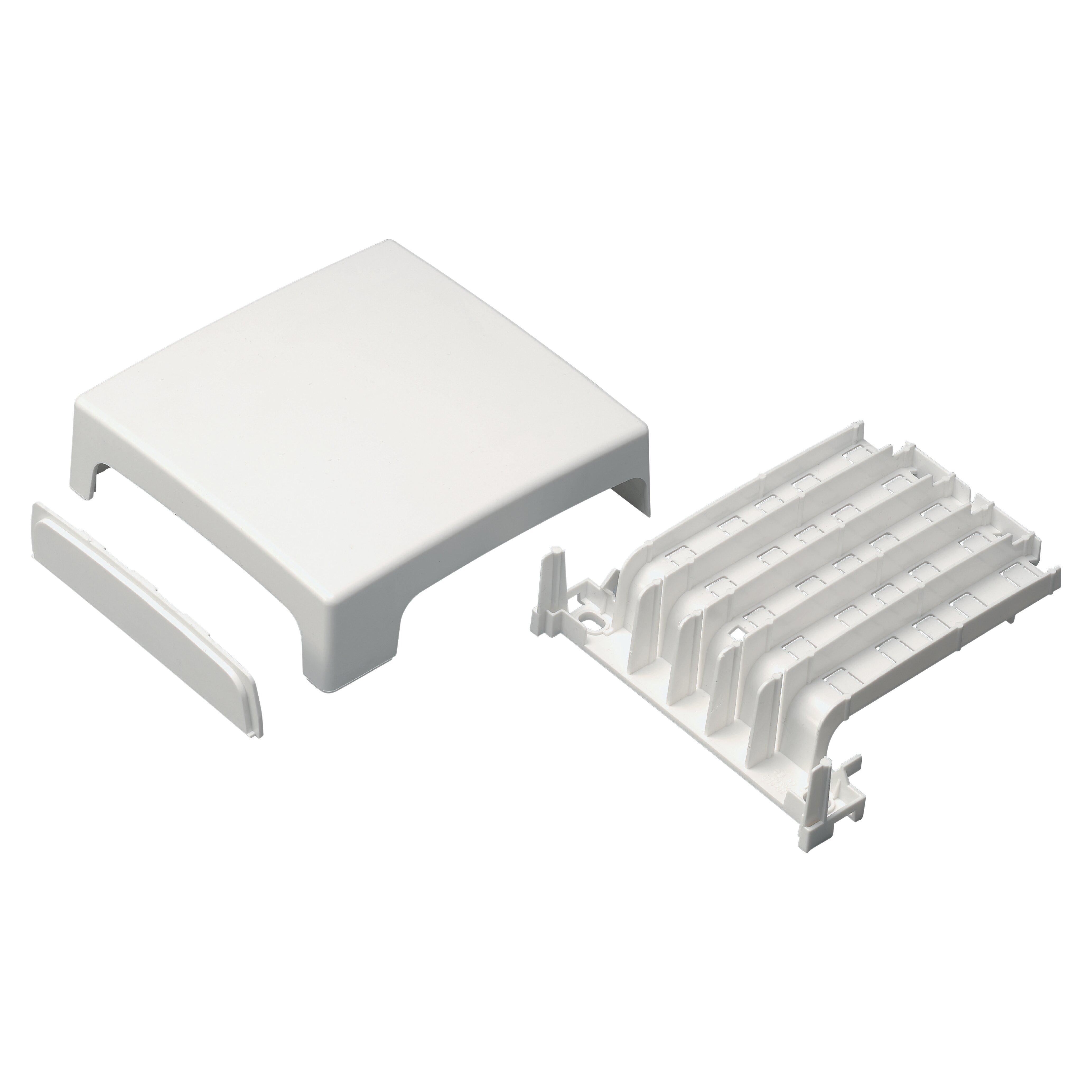 Elettrocanali EC20009 u2013 Scatola derivazione 3 vie per canalina 70u00d720 mm