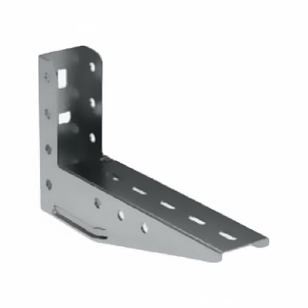 mensola stampata acciaio sati italia 150 mm per fissaggi montaggio canaline