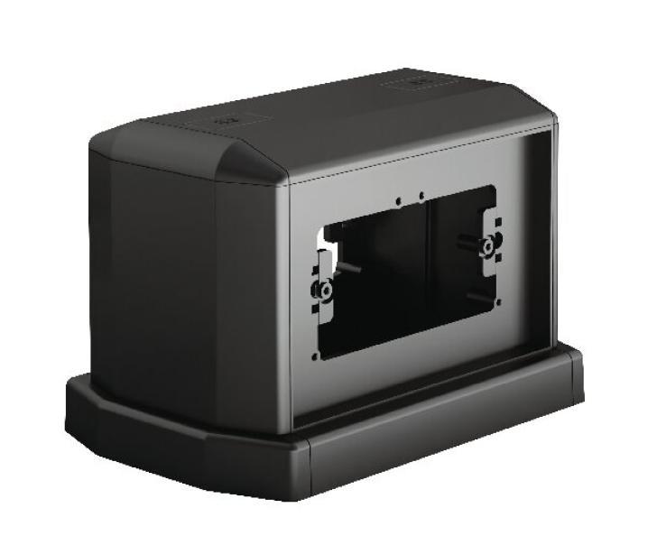 Elettrocanali EC16002H u2013 Kit espansione orizzontale per torretta 8 moduli u2013 IP54 u2013 antracite