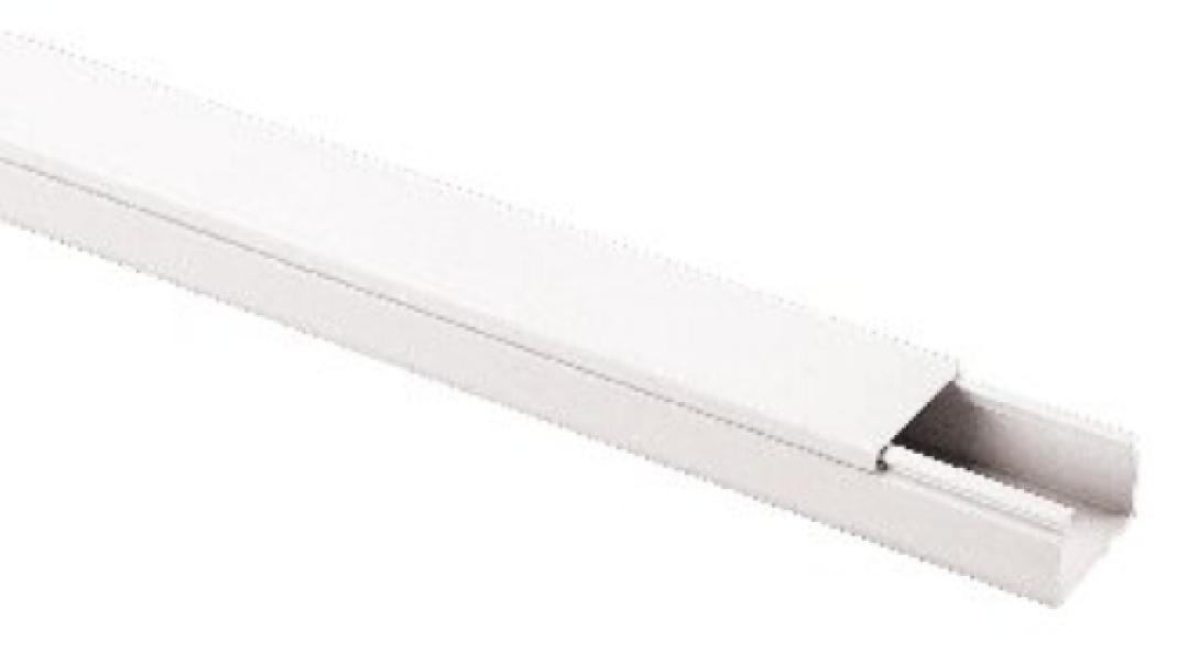 Elettrocanali ECMC2010B u2013 Minicanale 20u00d710 mm u2013 PVC bianco u2013 IP40 u2013 2 m