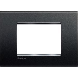 Placca quadra livinglight 3 moduli antracite  lna4803ar