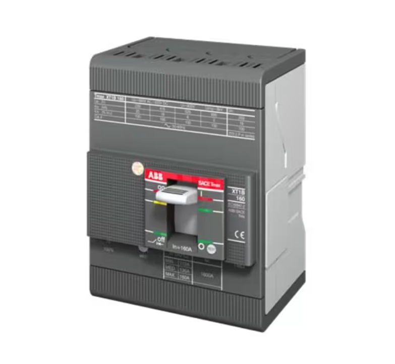 interruttore scatolato termomagnetico 160a 4 poli abb xt1b protezione differenziale