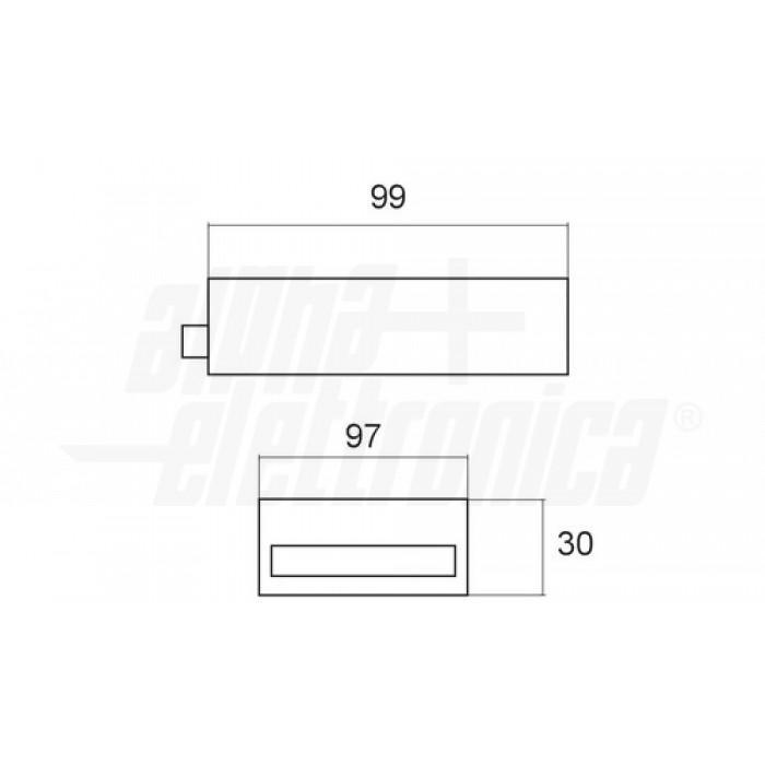 Vista frontale alimentatore da quadro Alpha Elettronica PU075-12 72W 12V