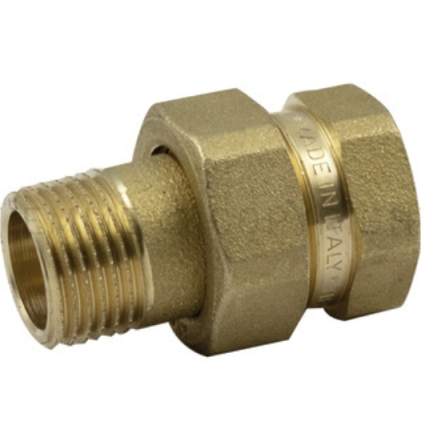 Raccordo diritto tre pezzi con O-RING 1/2X1/2 Tiemme 1500014