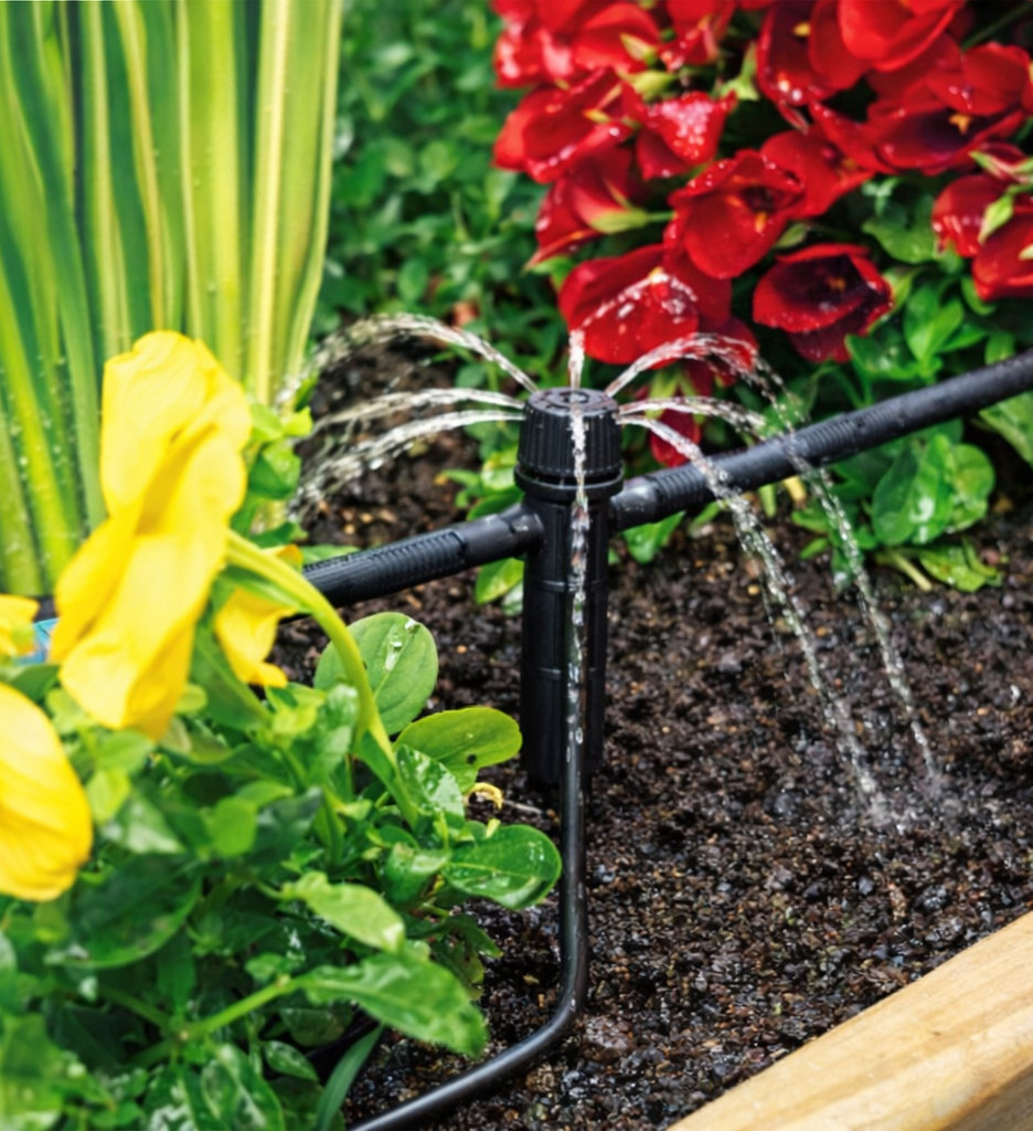 kit microgetti irrigazione regolabile 360 gradi DEL TAGLIA con picchetto per vasi giardino