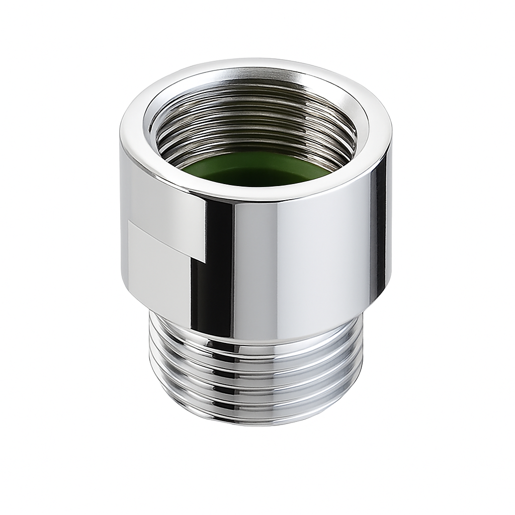 Raccordo ottone cromato MF 1/2 limitatore portata 9 litri Idral 09035/1-9