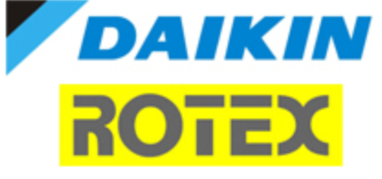 Logo originale Daikin Rotex per prodotti schermati e accessori EVO