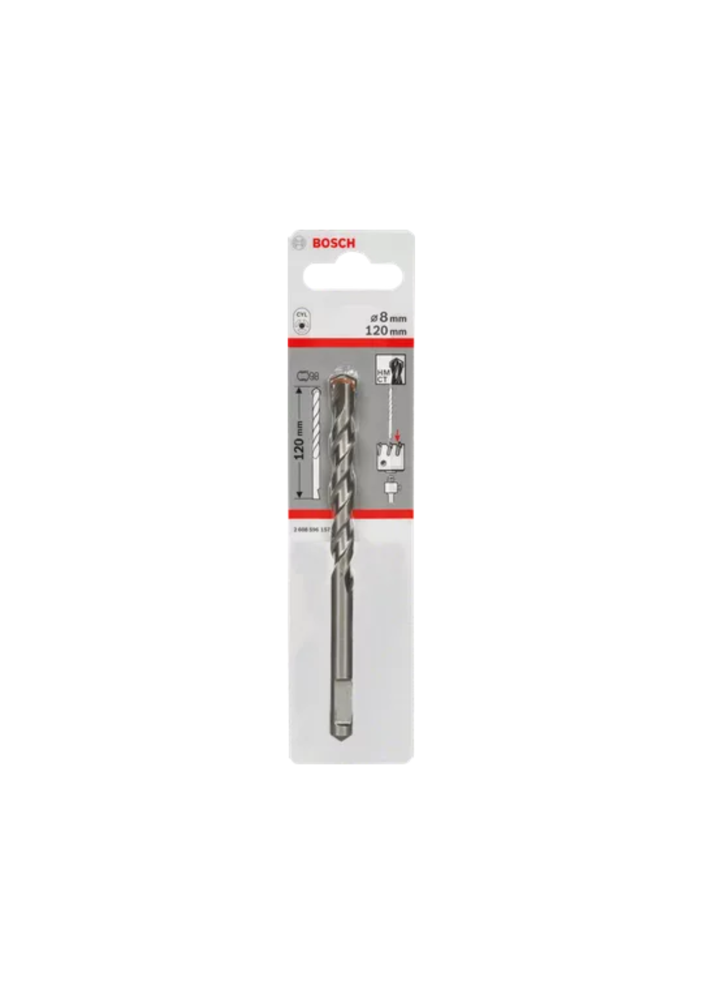 Punta di centraggio per gambi porta corona, SDS plus ed esagonale per martelli perforatori 120 x corona 2608596157 Bosch