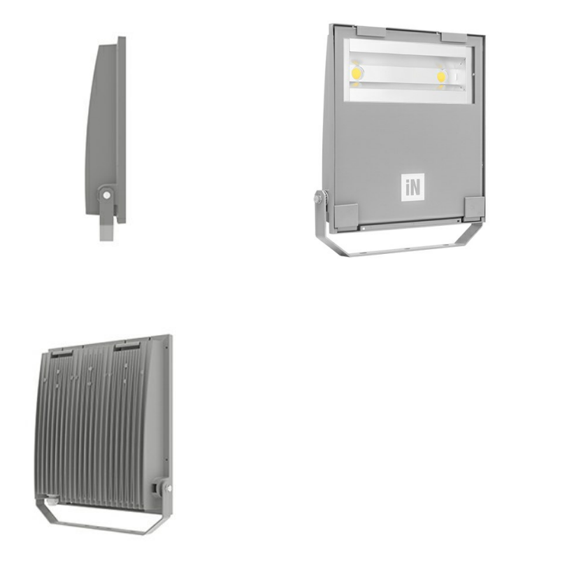 proiettore LED da esterno GUELL CAM 2.5 Performance in Light con corpo in alluminio e vetro di sicurezza